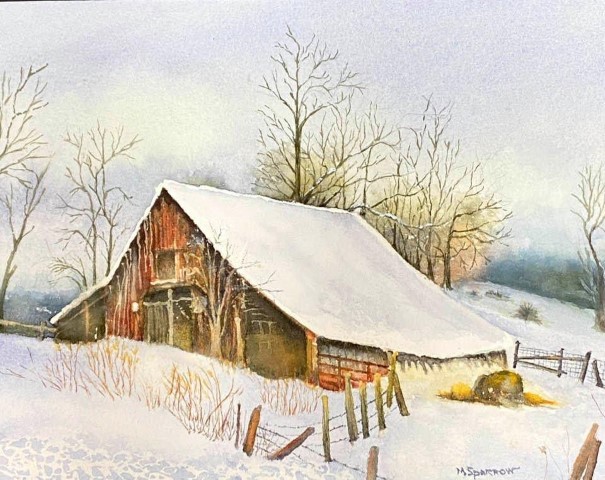 Image of Kentucky Barn in Winter by Marcheta Sparrow from Frankfort